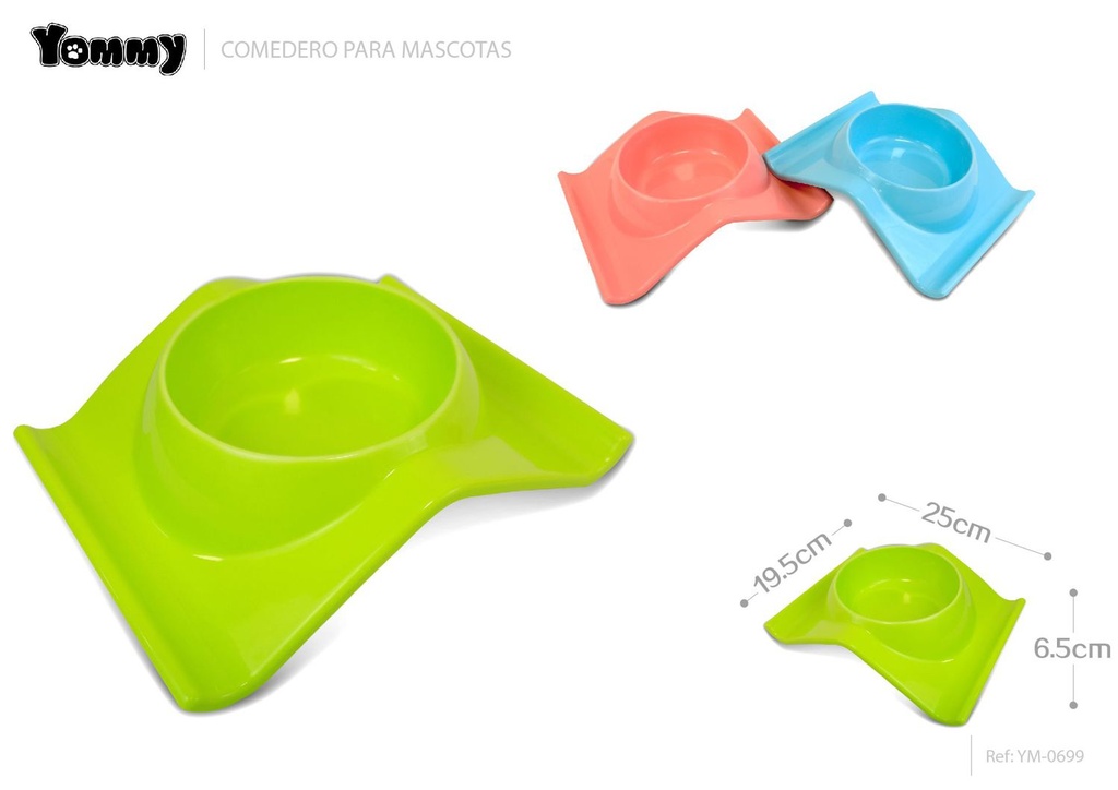 Comedero de plástico para mascotas 25*19.5*6.5CM - Accesorios para mascotas