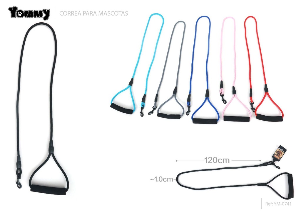 Correa para escalada 1.0cm x 120cm para mascotas y senderismo