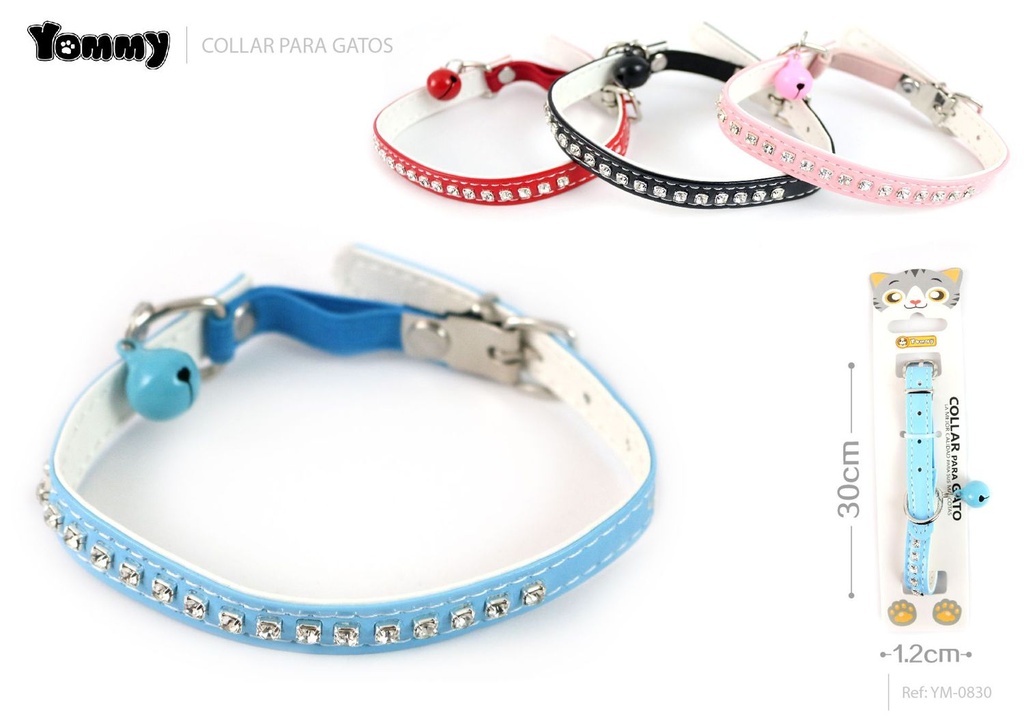 Collar de gato diamante 1.2x30 cm - Accesorios para mascotas