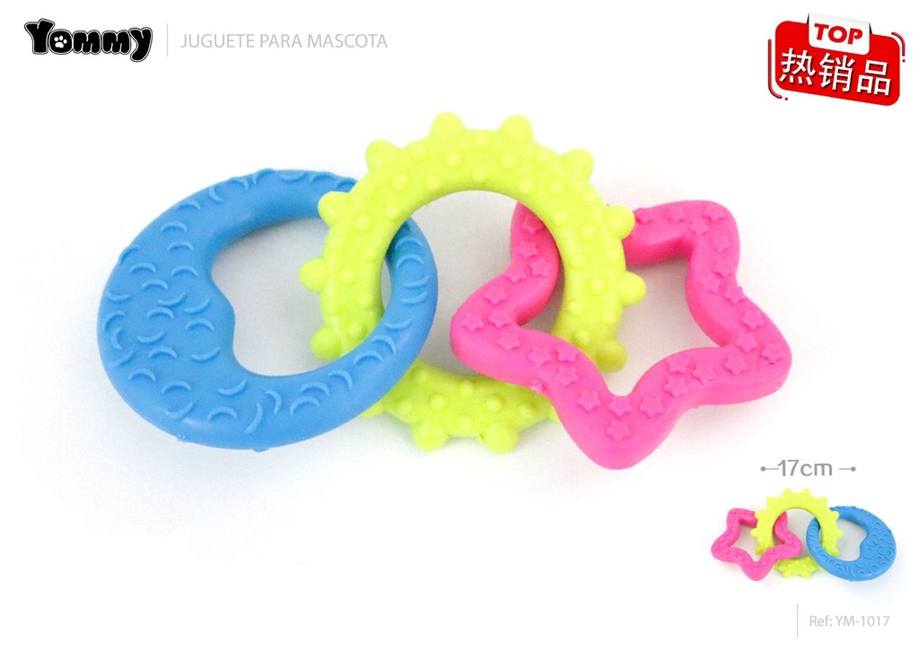Juguete de caucho esponjoso de 7cm de diámetro  - Juguetes para mascotas