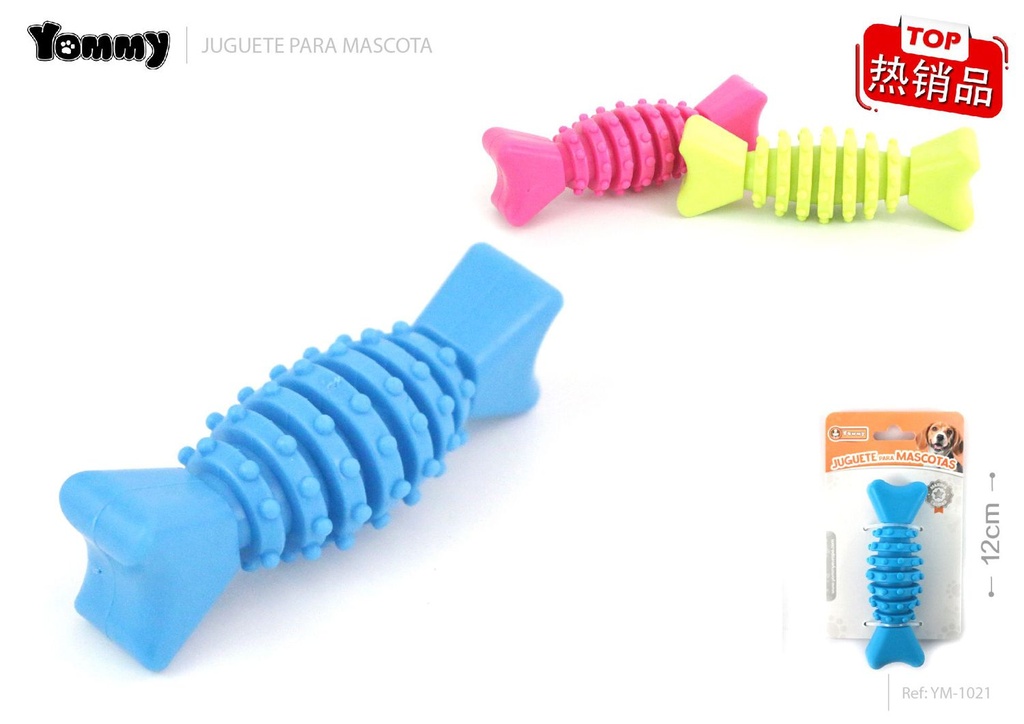 Juguete TPR hueso 12CM - Juguete para mascotas