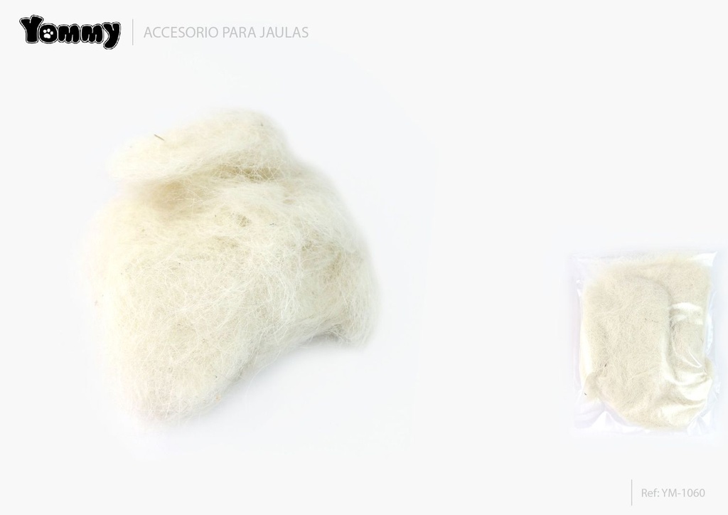 Pelo para nido de aves en bolsa para mascotas