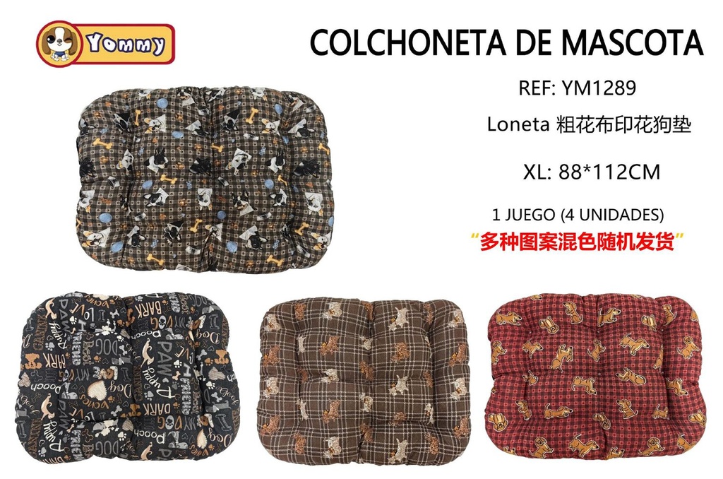 Colchoneta para perro 120x95cm x4 unidades - Accesorios para mascotas