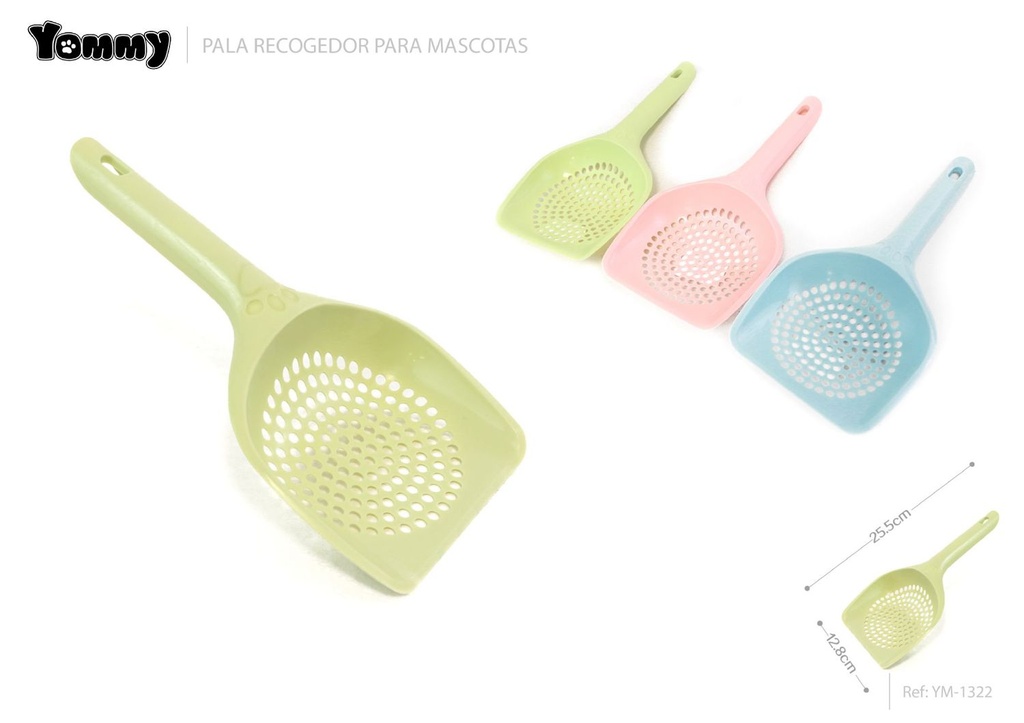 Pala para mascotas 25.5x12.8 cm - Utensilios para limpieza de gatos