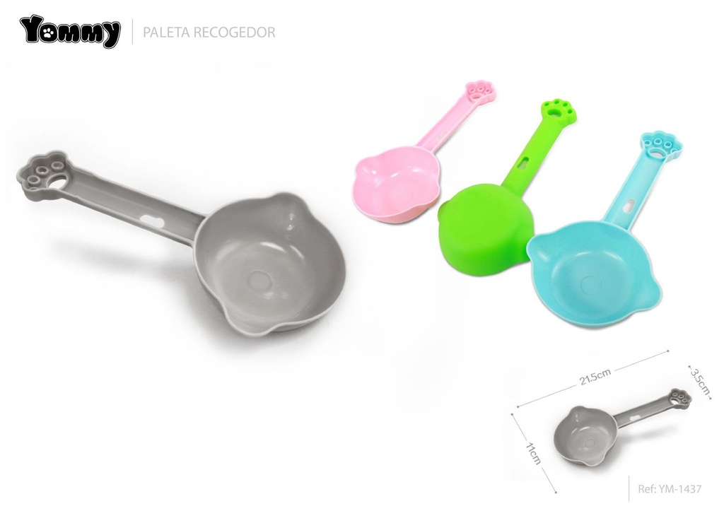 Pala para comida de mascotas 21.5x11x3.5cm - Accesorios para mascotas