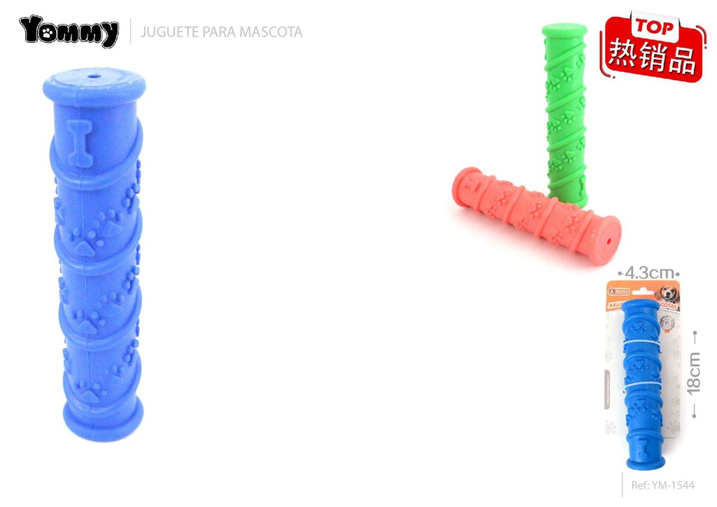 Juguete de goma con forma de pata de perro 18 x 4.3 cm - Accesorios para mascotas
