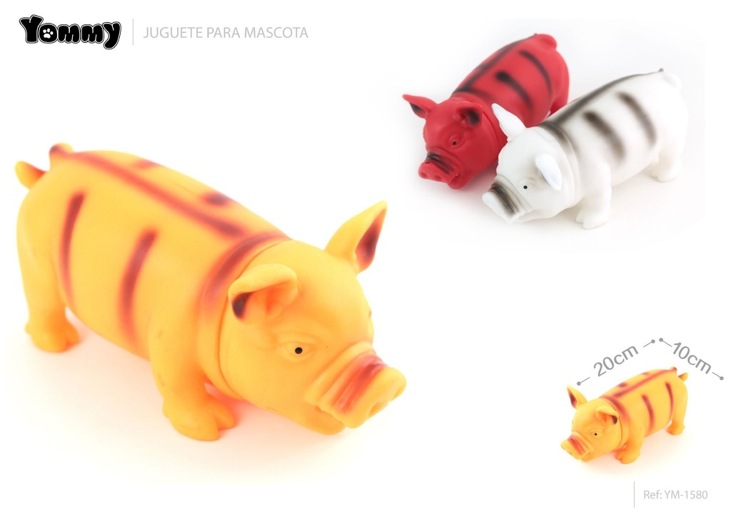 Juguete de vinilo cerdo 20*10 cm - Juguetes para mascotas