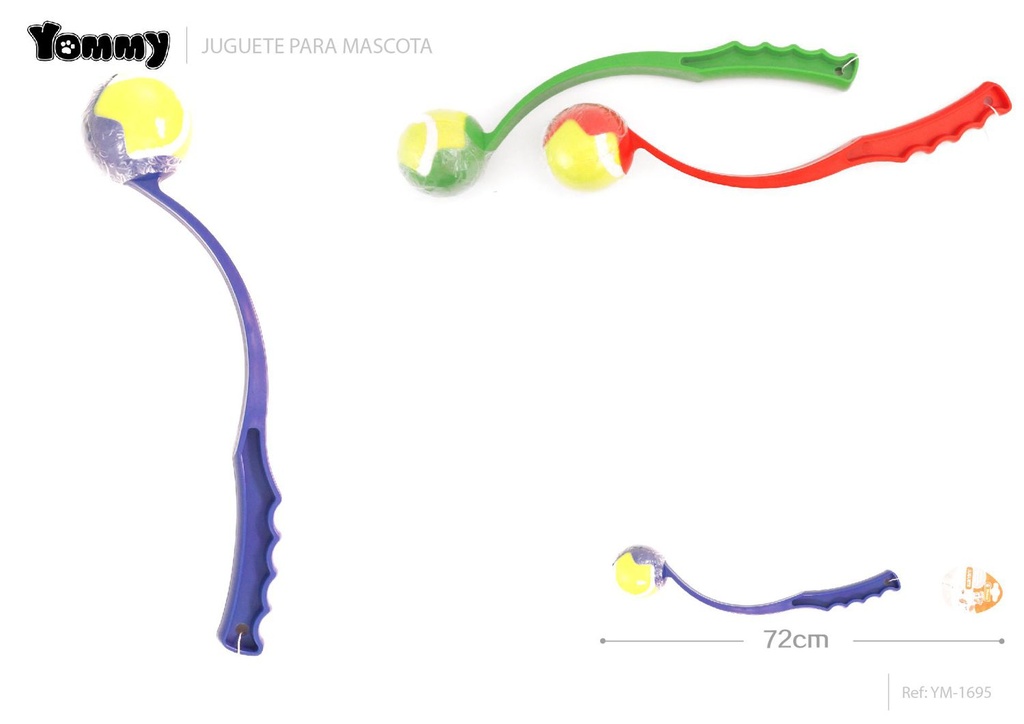 Lanzador de pelota 72cm - Juguetes para mascotas 