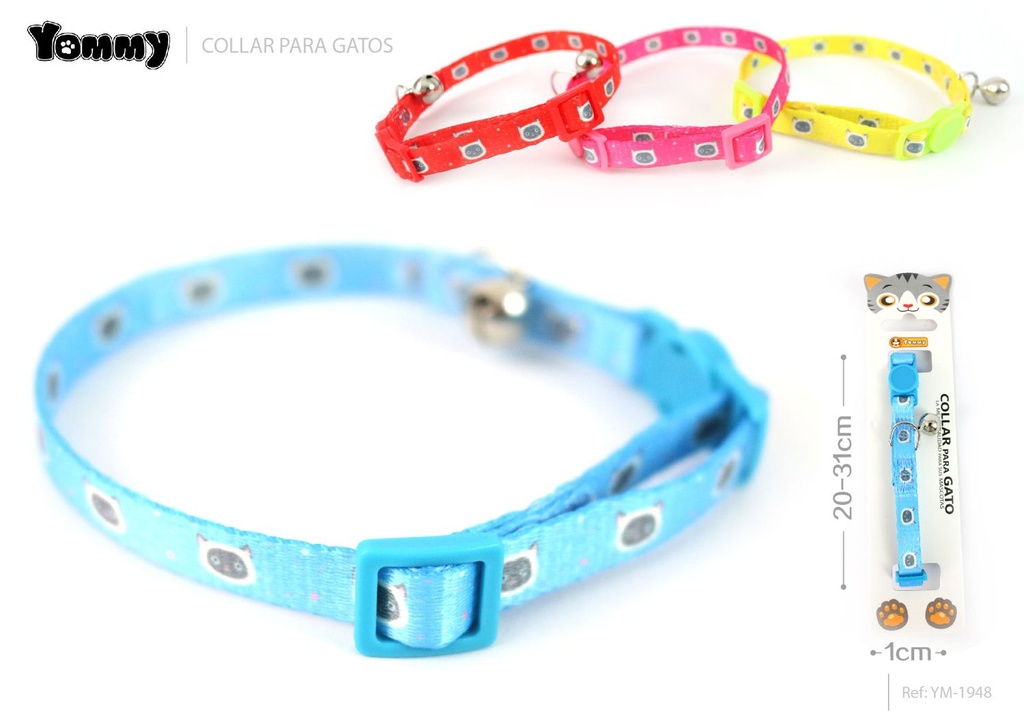 Collar para gato 1.0 x (20-31)cm YM1948