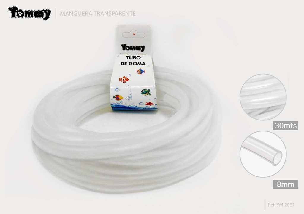 Manguera transparente 8mm*30m - Accesorios de acuario