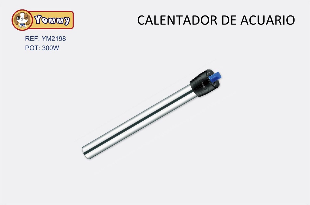 Varilla de calentamiento de acero inoxidable 300W para acuarios - Equipos de acuario