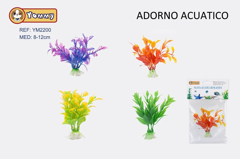 Adorno acuático plástico 8-12 cm - Decoración de acuarios