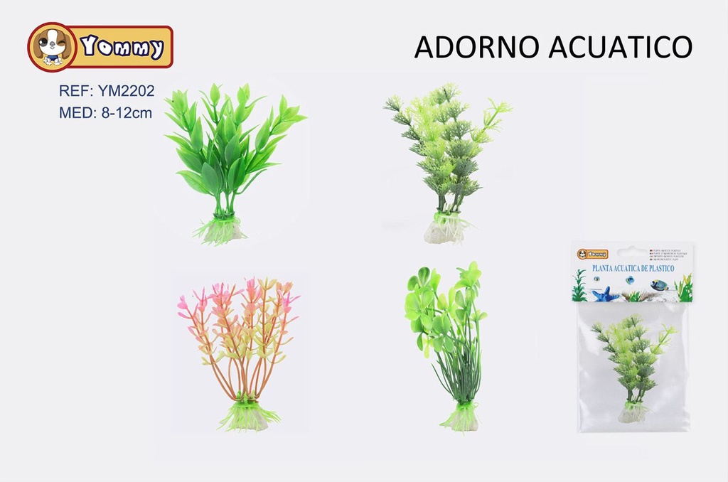 Adorno acuático plástico 8-12 cm - Decoración de acuarios