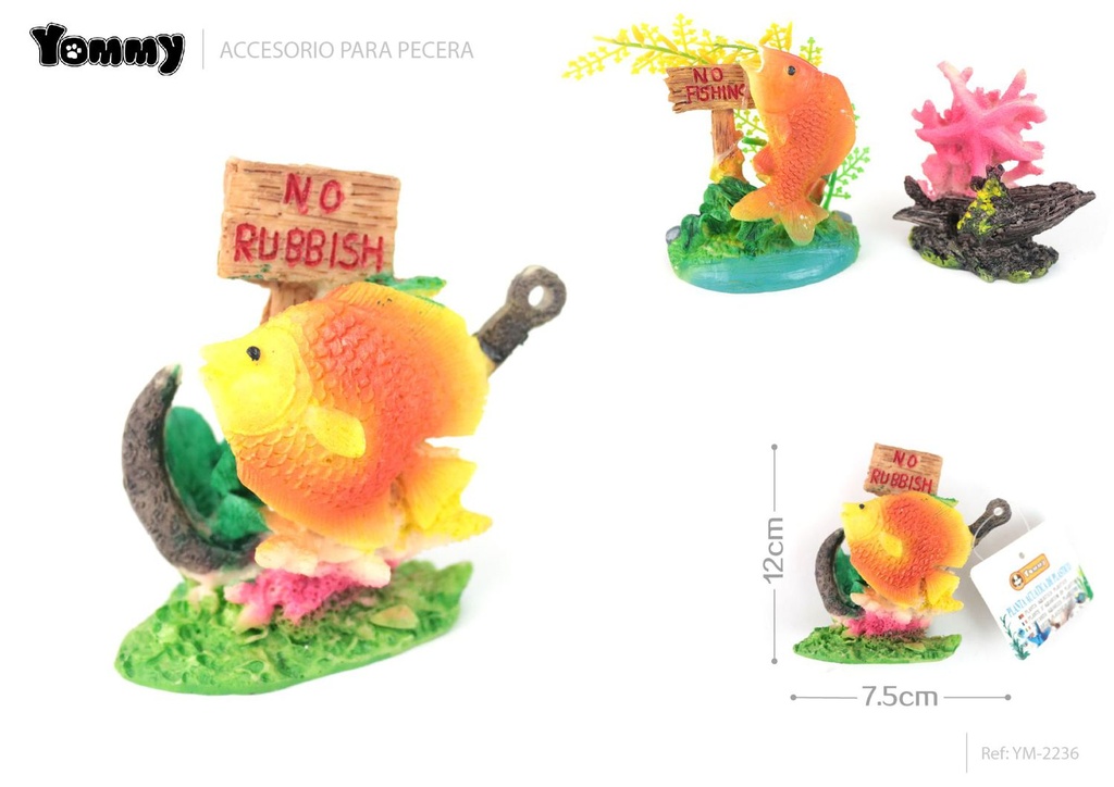 Accesorio para acuario 7.5*7*12cm para decoración acuática