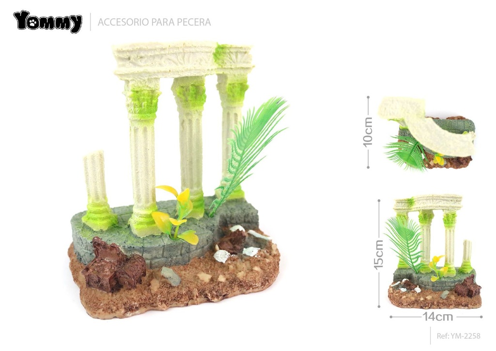 Decoración de acuario en resina 15x10x14 cm - Accesorios para acuarios