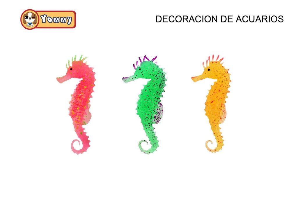 Decoración para acuarios caballito de mar 4*10cm - Accesorios para acuarios