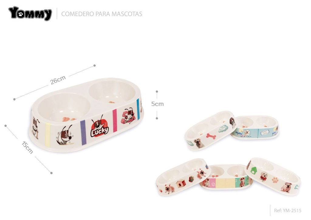 Comedero de perro 26x15x5cm - Accesorios para mascotas