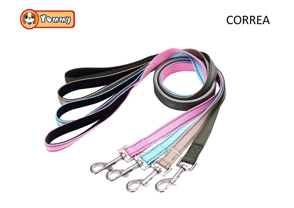Correa de buceo con manija reflectante 2.5x120 cm - Accesorios para mascotas