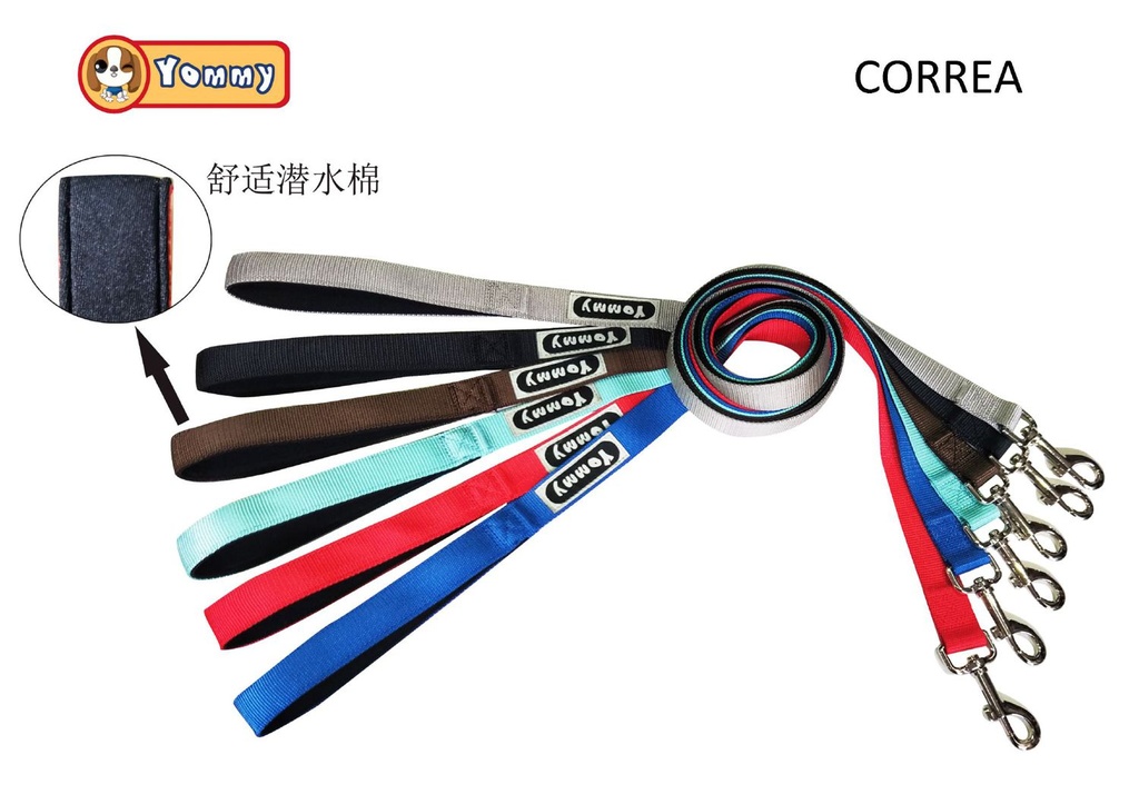 Correa de nylon 2.5x120 cm - Accesorios para mascotas