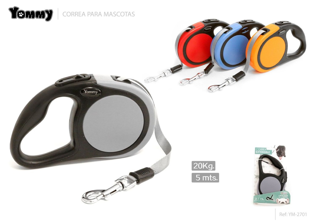 Correa extensible 5 m - Accesorios para mascotas