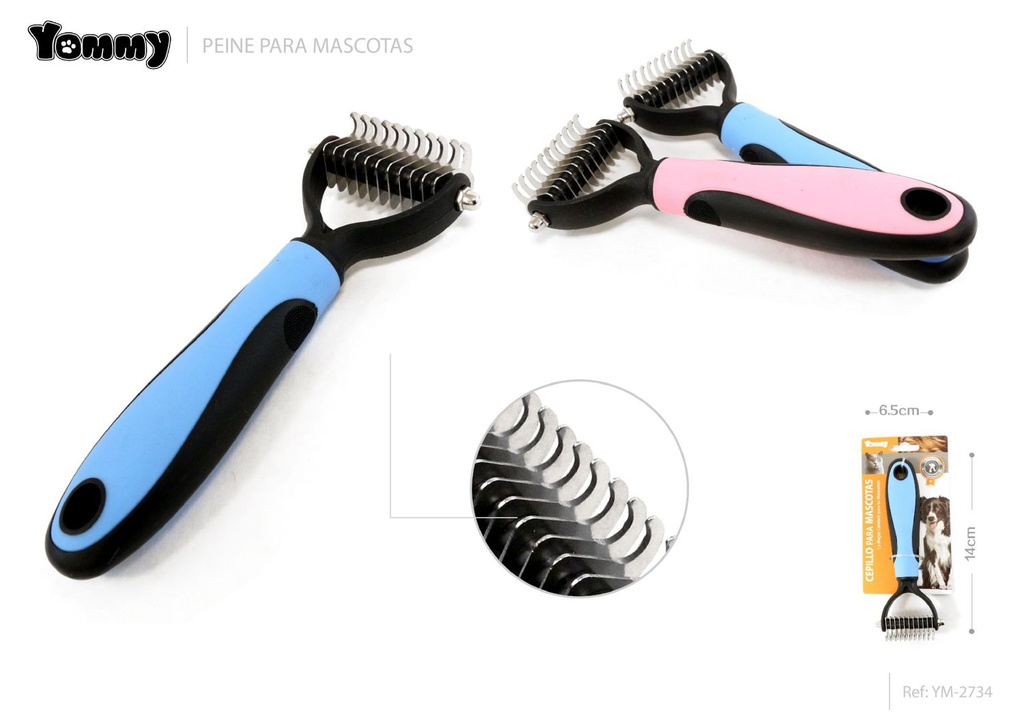 Peine para mascotas 17x7 cm - Accesorios para mascotas