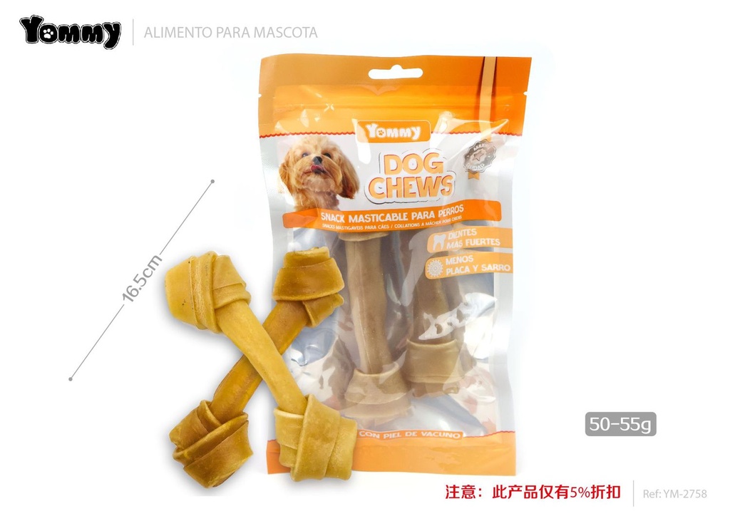 Huesos de comida 16.50cm 50-55g 2 piezas - Accesorios para mascotas