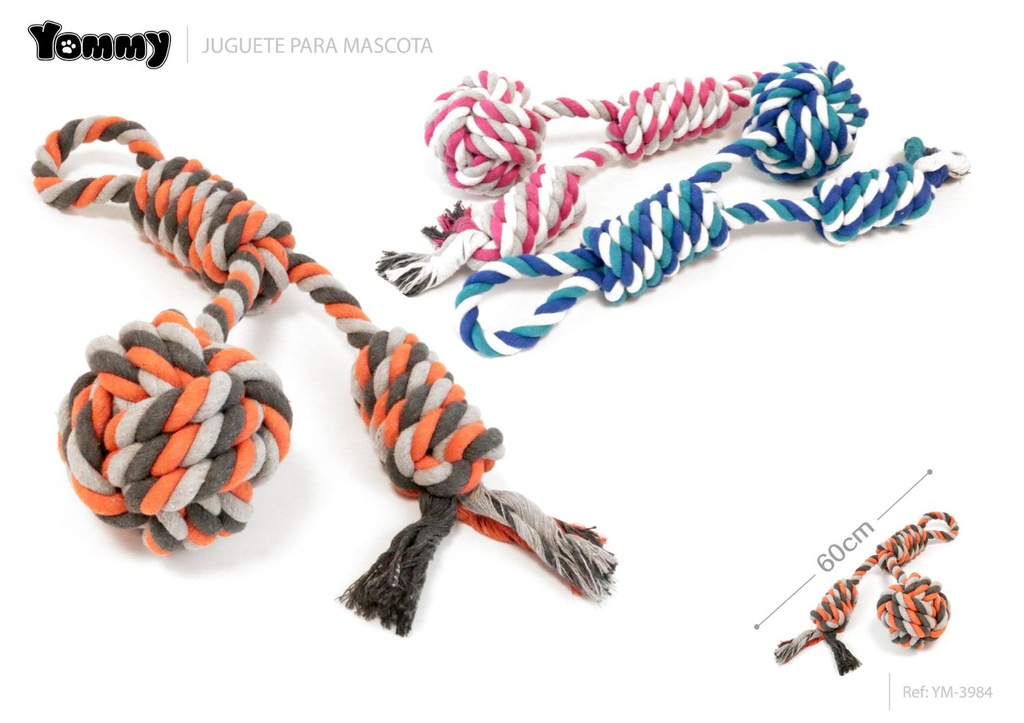 Juguete nudo para mascotas 60 cm - Juguetes para mascotas