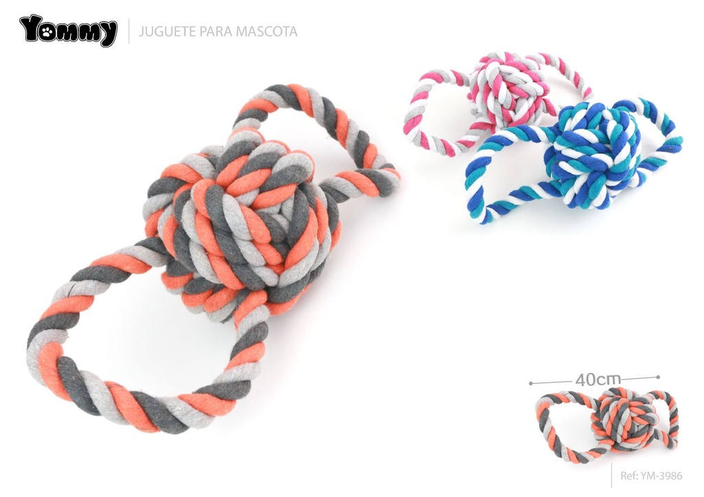 Juguete nudoso grande para mascotas 40cm - Juguetes para mascotas