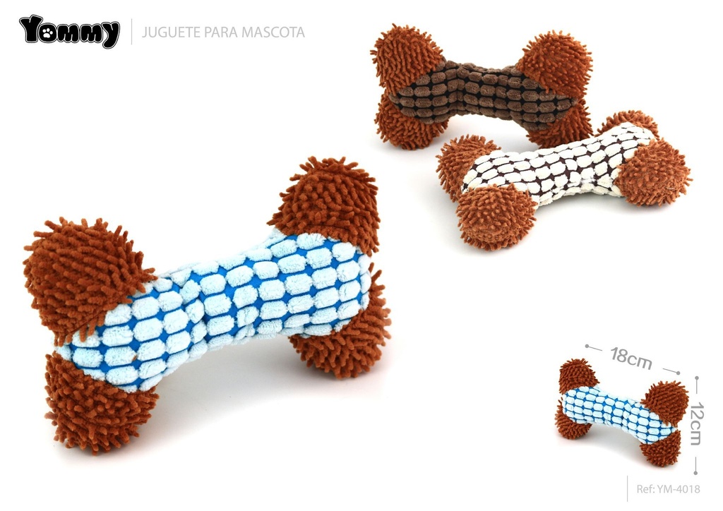 Peluche para mascotas en forma de hueso 18*12cm - Juguetes para mascotas