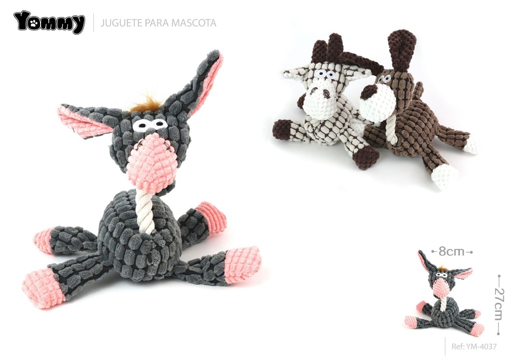 Juguete de peluche burro 27*8 cm - Juguetes para mascotas