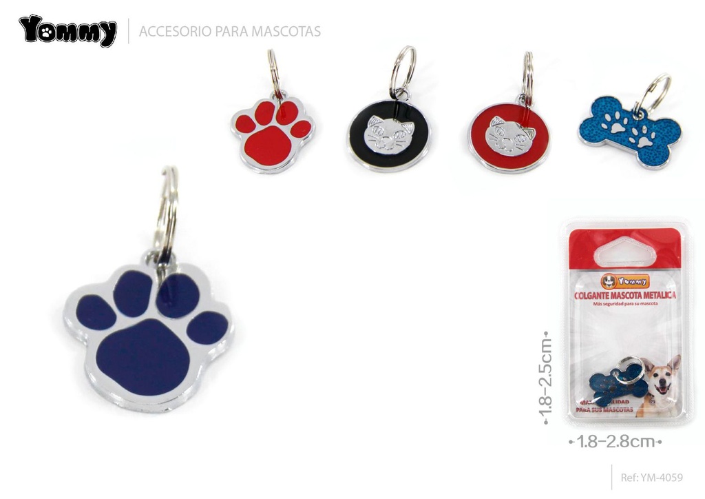  Colgante de hierro para mascotas 4059 - Identificación de mascotas