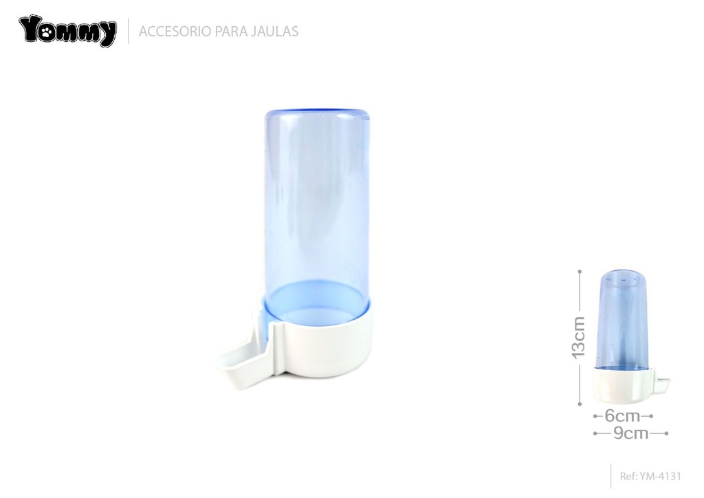 Bebedero pájaro maxi azul 6x9x13 cm - Accesorios para aves