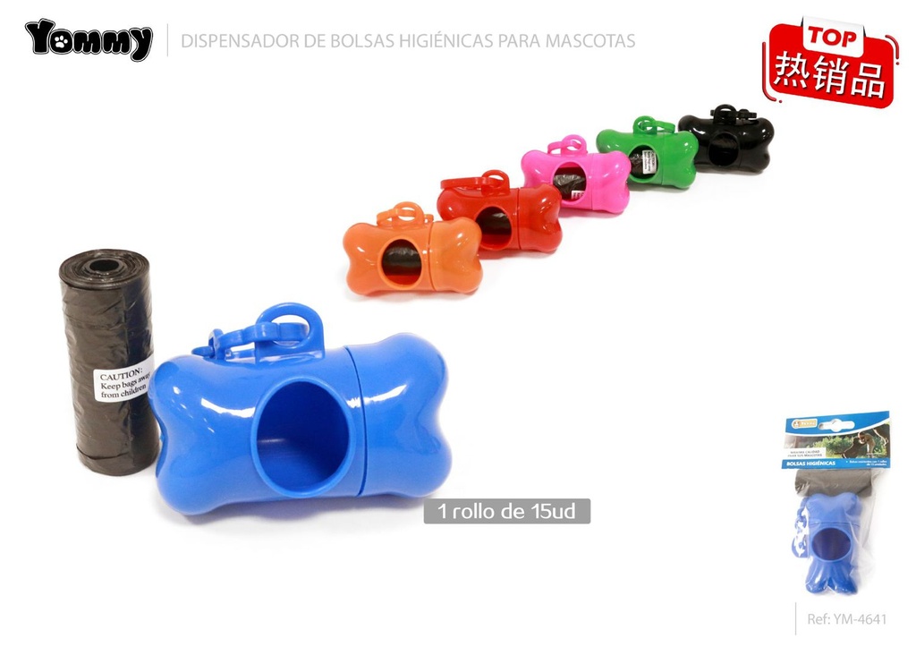 Dispensador con una bolsa de excrementos - Accesorios para mascotas