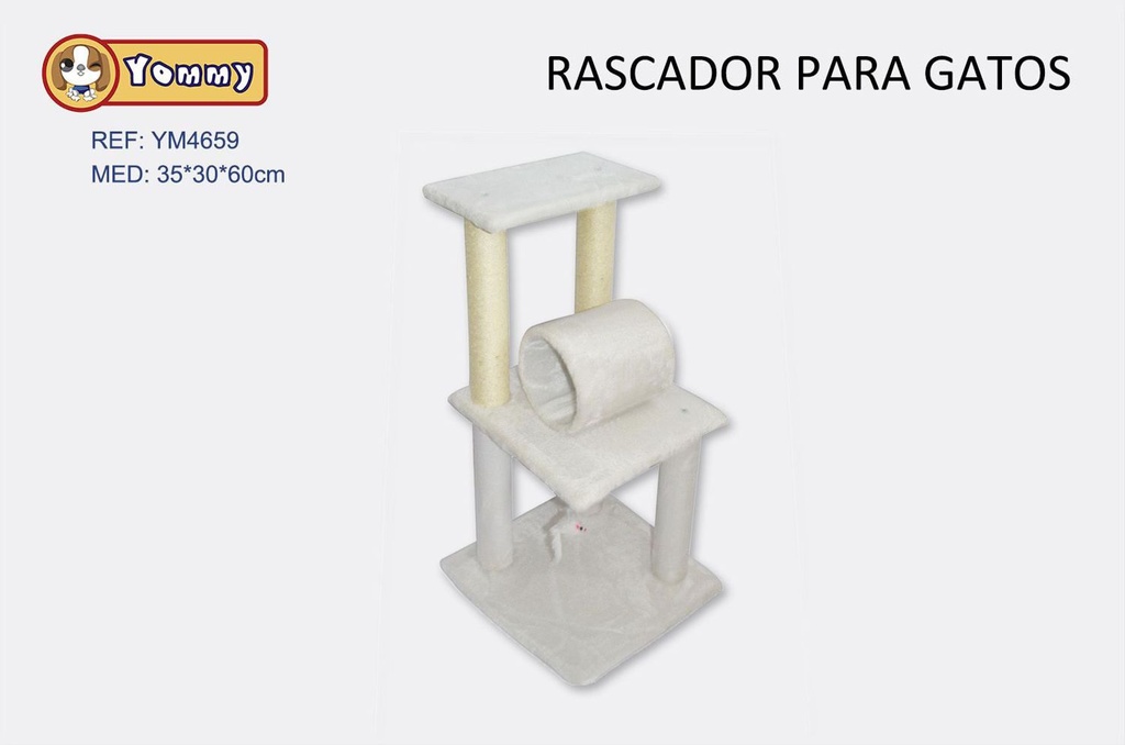 Rascador para gato 40x40x82cm