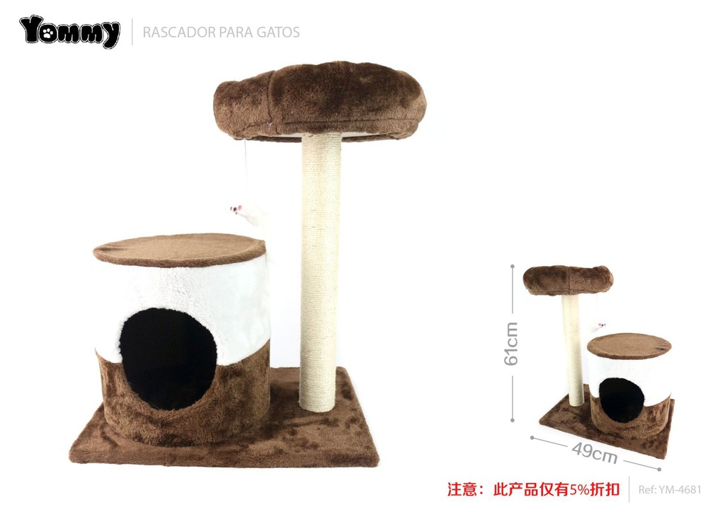 Rascador para gato 49*35*61 cm - Accesorios para mascotas