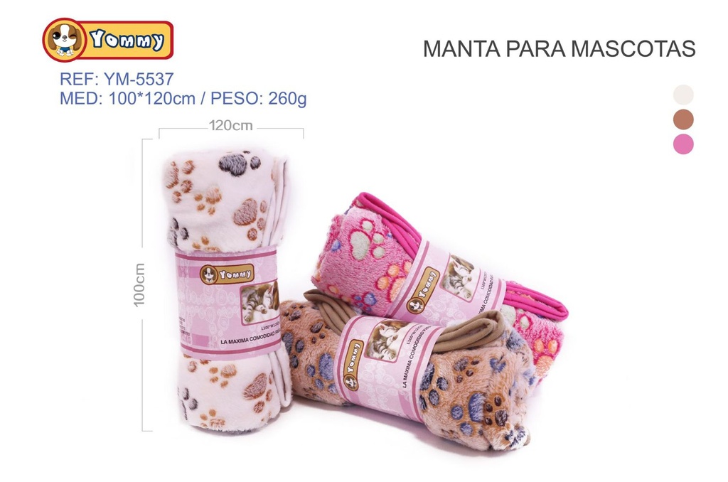 Manta para mascotas 100x120 cm - Accesorios para mascotas