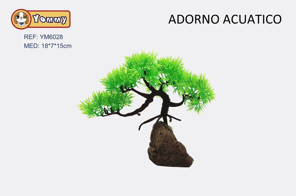 Adorno acuático 18*7*15 cm - Decoración para acuarios