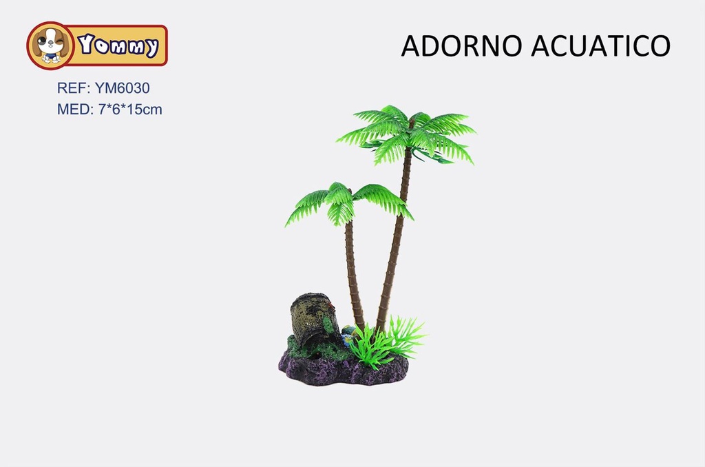 Adorno acuático 7*6*15cm - Decoración para acuarios