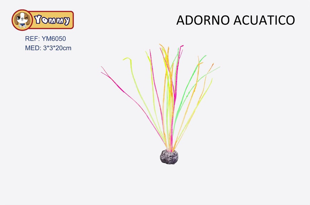 Adorno acuático 3x3x20cm - Decoración para acuarios