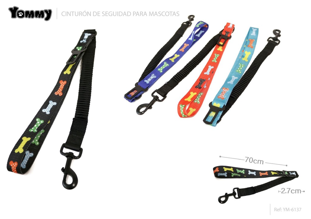 Accesorio de seguridad para mascotas 2.5*70cm - Accesorios para coches