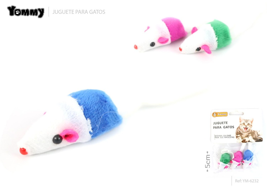  Juguete para gatos en forma de ratón 5 cm - Juguetes para gatos