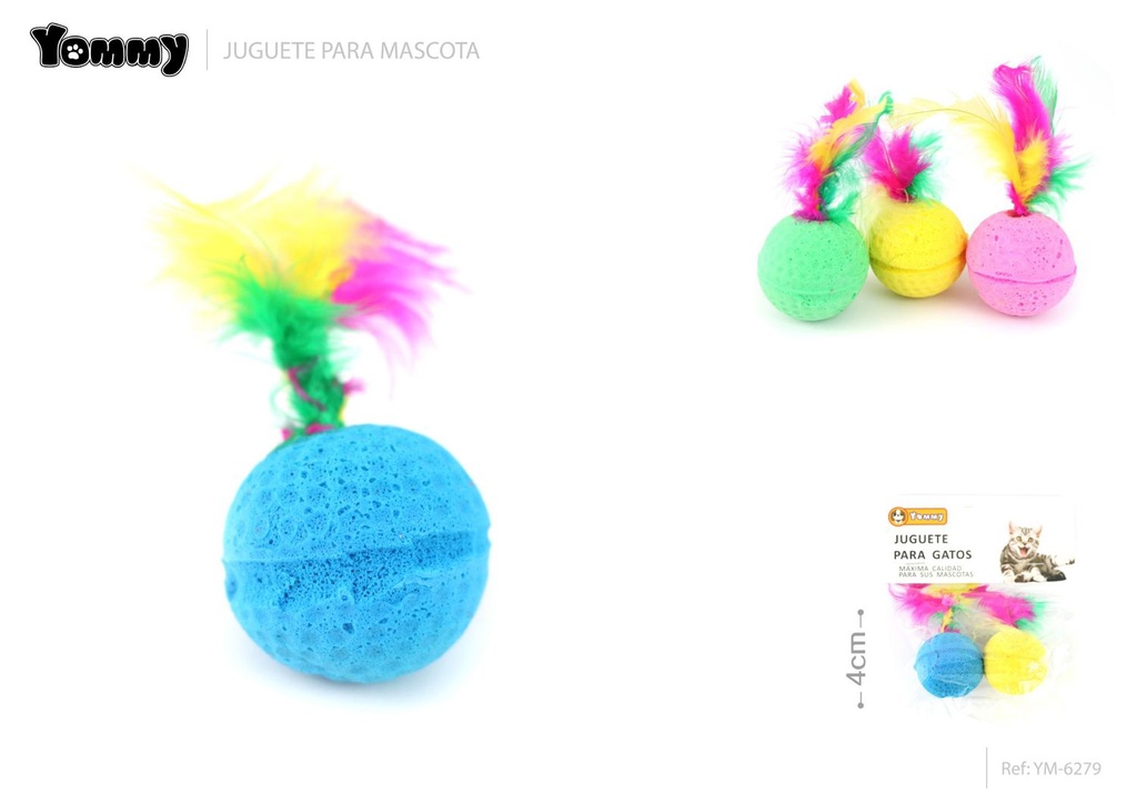 Juguete para gato de 4 cm - Juguetes para mascotas