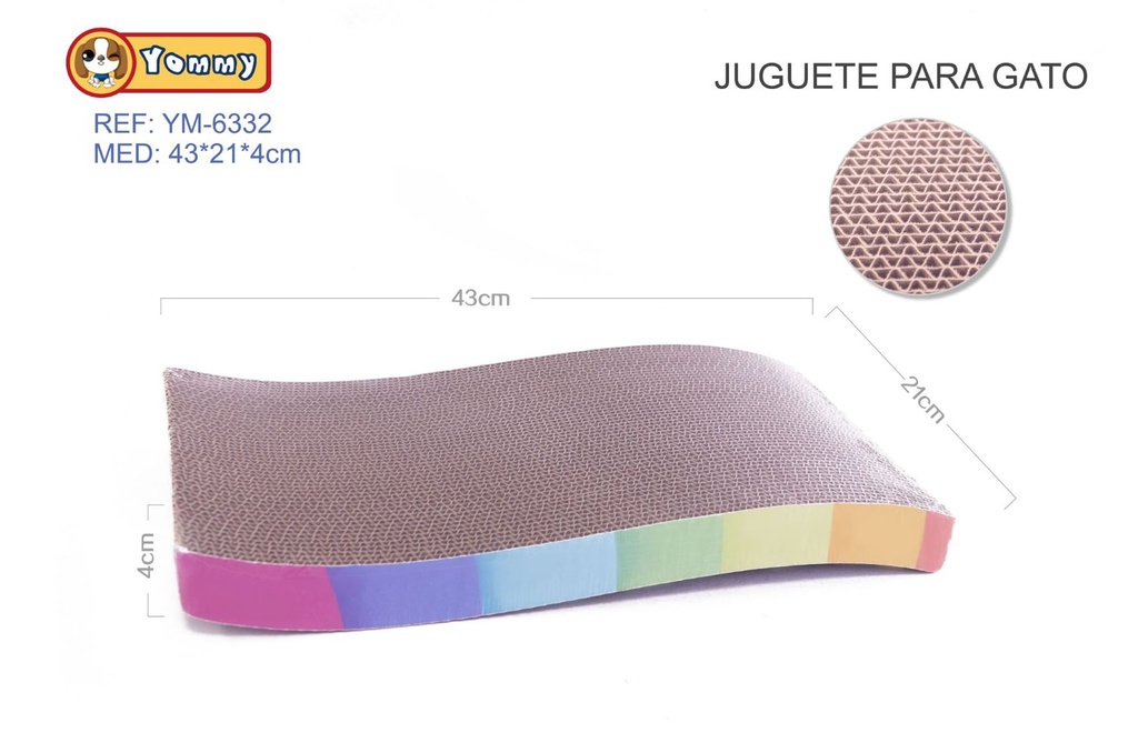 Juguete para gato forma S 43x21x4 cm - Juguetes para mascotas