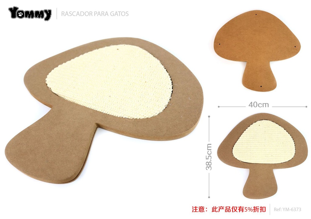 Rascador para gato en forma de hongo 40x38.5 cm - Juguetes para gatos