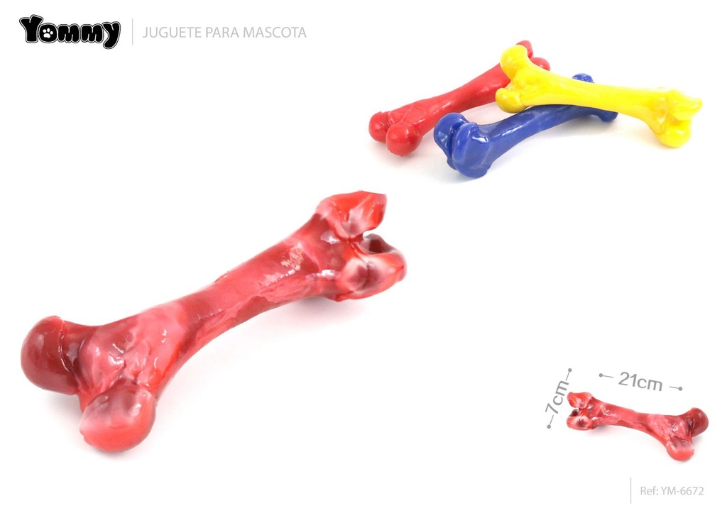 Juguete de goma imitación hueso 21*7CM - Juguetes