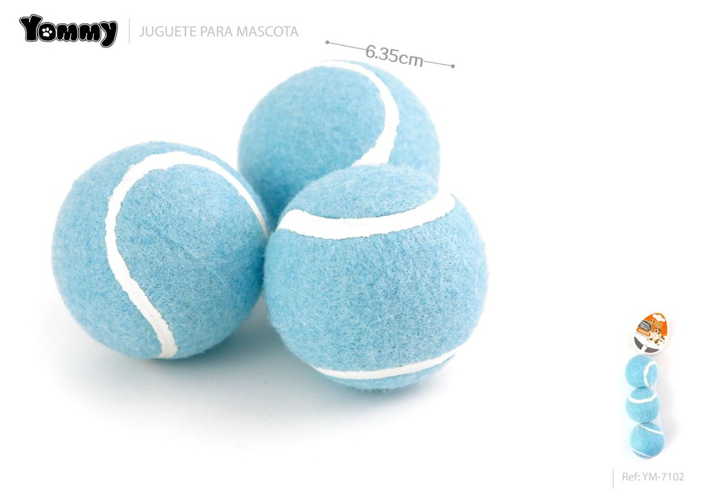 Juguete de pelotas de 6.5 cm (3 piezas) - Juguetes para mascotas