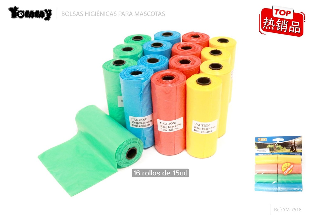 Bolsitas higiénicas para mascotas 16x15 - Accesorios para mascotas