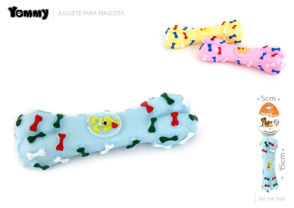 Juguete de goma para mascotas 15x5 cm - Juguetes para mascotas