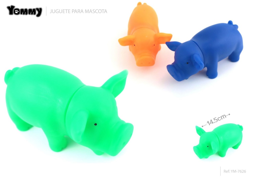 Juguete de mascotas cerdo pequeño 14.5cm - Juguete para mascotas