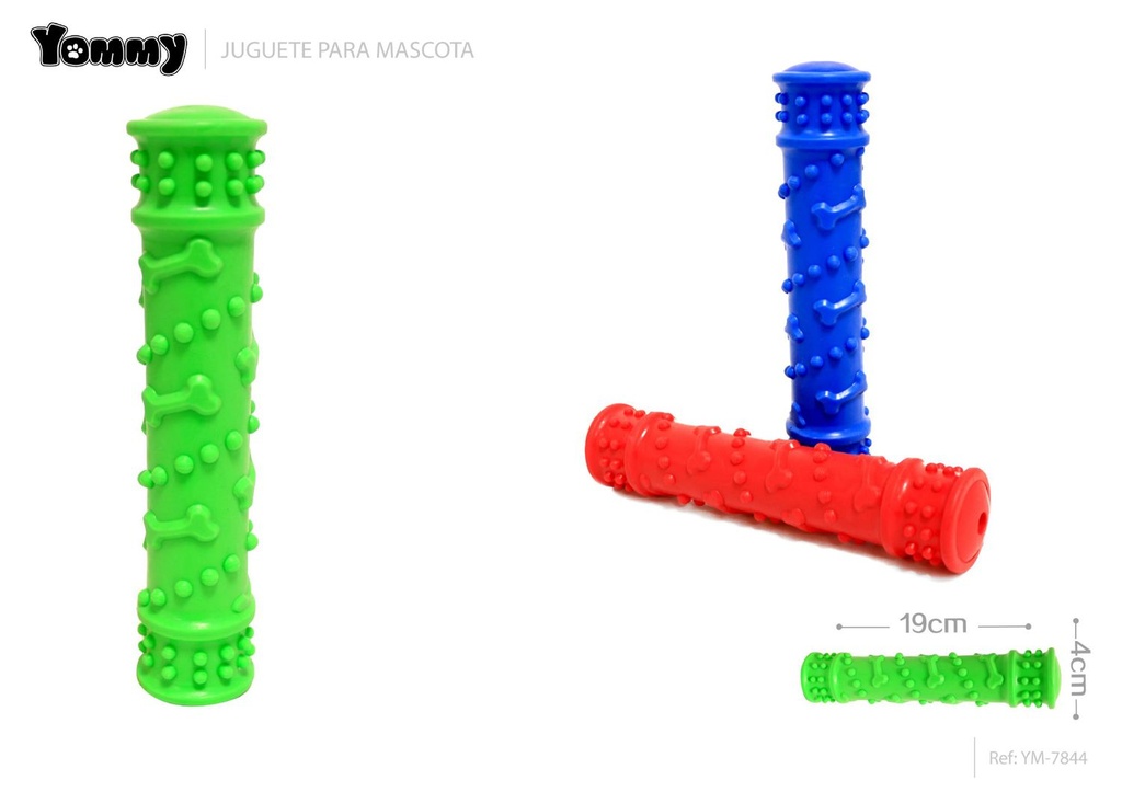 Juguete de goma para mascotas 19x4cm - Accesorios para mascotas